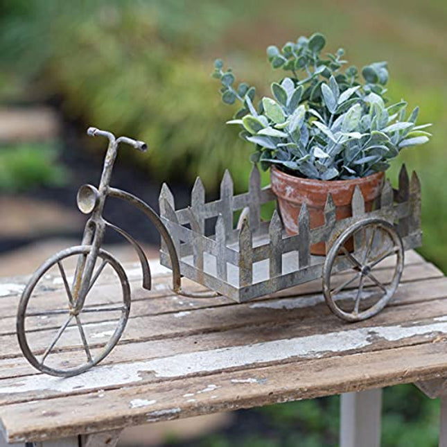 CTW Home Collection 440104 Tabletop Trike Flower Cart