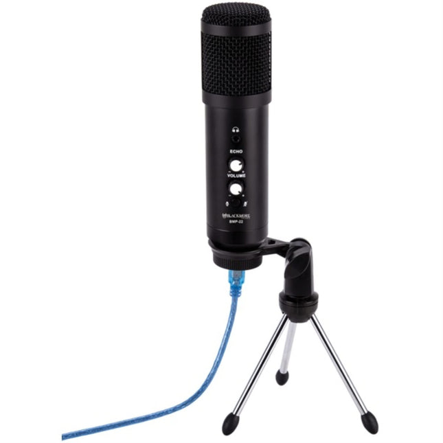 Blackmore Pro Audio USB Condenser Microphone Kit for Computer, Plug & Play, Perfect for Recording, Streaming, Gaming, Podcasts (BMP-22)
