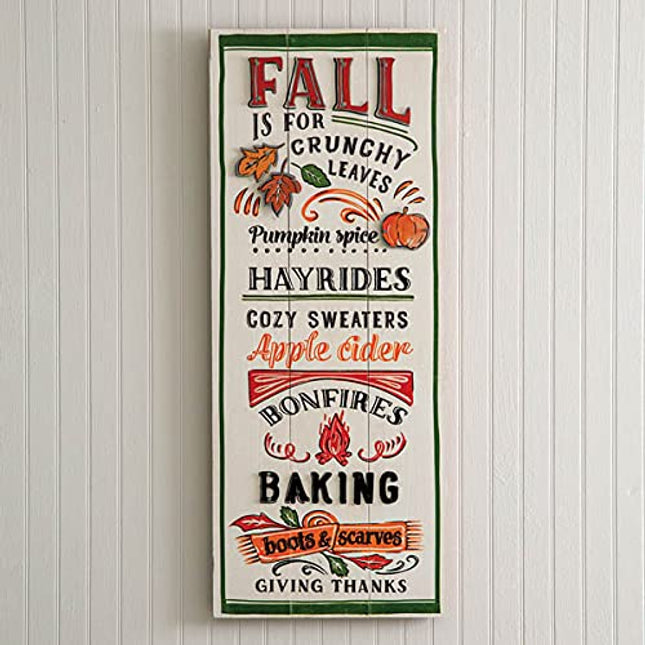 CTW Collection 440070 Fall Fun Wall Sign