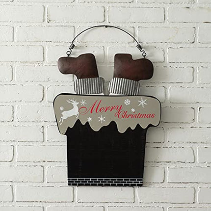 CTW Collection 530453 Santa in the Chimney Hanging Sign