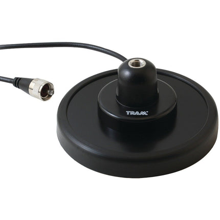 Tram 240-B CB 5  Magnet Mount Antenna, Steel Housing with Rubber Boot, 17ft Coaxial Cable (Black)