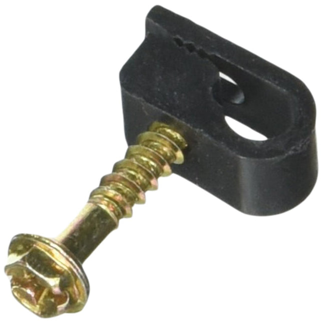 EAGLE ASPEN 202SB-B SINGLE FLEXIBLE CABLE CLIP WITH SCREW- 100 pcs