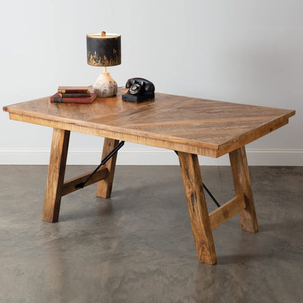 Colonial Tin Works Loft Table, 60-inch Width, Wood and Iron