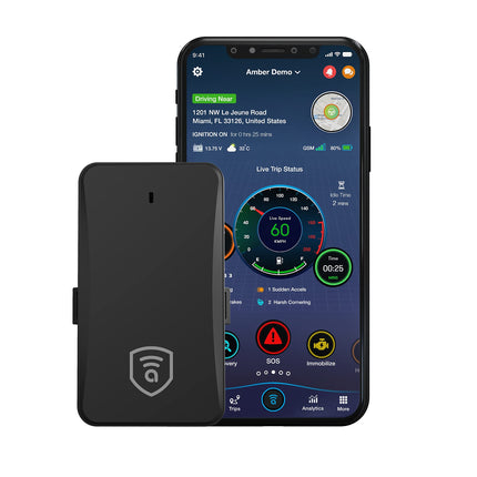 Amber Connect Swift Wi-Fi + GPS Tracker - Subscription & Data Included - Real-Time LTE/GSM Tracking for Vehicles, Assets, Fleets, and More, ASC400