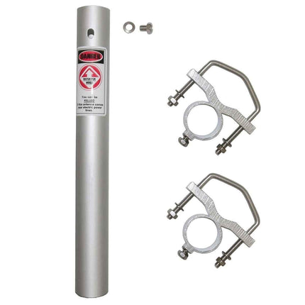 TRAM 1480-B 6 dBd Gain VHF/8 dBd Gain UHF Black Amateur Dual Band Base Antenna