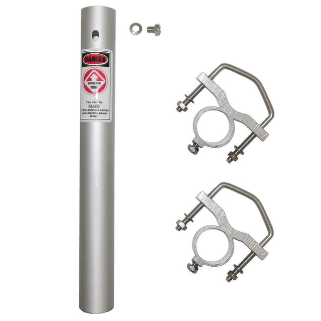 TRAM 1480-B 6 dBd Gain VHF/8 dBd Gain UHF Black Amateur Dual Band Base Antenna