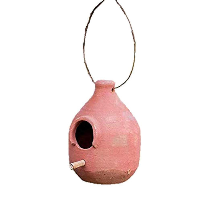 Terra Cotta Hanging Birdhouse Country Living Outdoor Yard Garden Decor