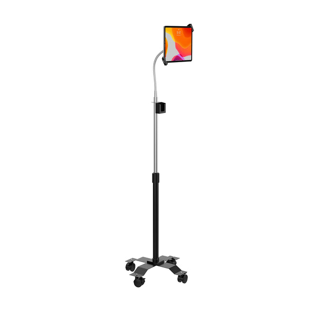 Gooseneck Floor Stand - CTA Compact Security Gooseneck Floor Stand for Tablets with Lock and Key Security System for iPad 7th/ 8th/ 9th Gen 10.2, iPad Pro 12.9, and Surface Pro 4 (PAD-SCGS)