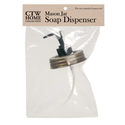 CTW Mason Jar Soap Dispenser Lid - Antique Brass