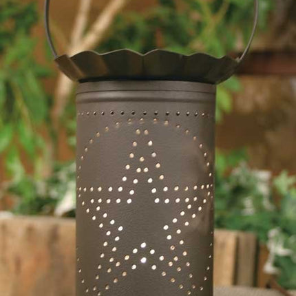 CTW 812504 Punched Star Wax Warmer, 11- Inch High, Rustic Brown