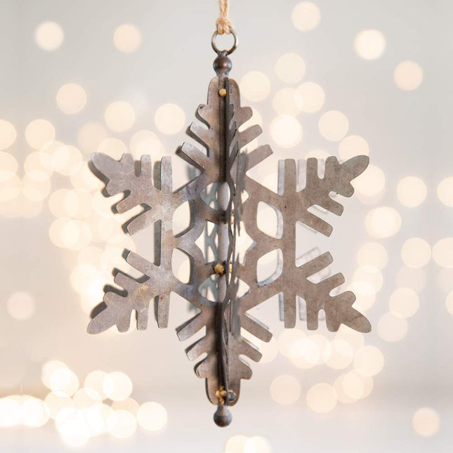 CTW Home Collection Blizzard Snowflake Ornament, Box of 2