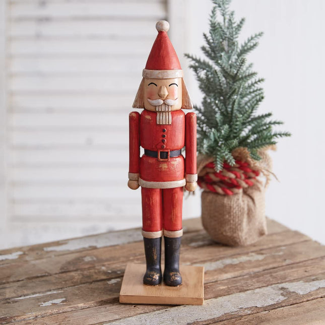 CTW Home Collection Resin Santa Nutcracker Figurine, 12.25-inch Height, Holiday Season Decoration