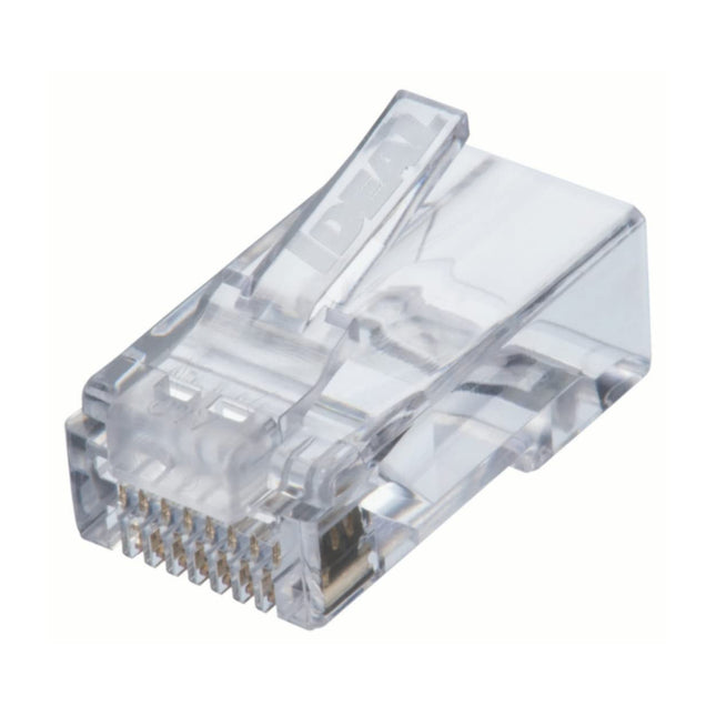 IDEAL Industries INC. 85-377 8P8C Single Piece Modular Plug, Feed-Thru Design RJ-45 Connector for CAT6, Twisted Pair 250 MHz Cables, (100/Bag)