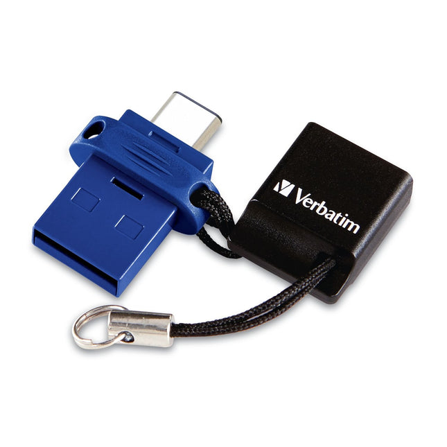 Verbatim 16GB Store ‘n’ Go Dual OTG USB 3.2 Gen 1 Flash Drive for USB-C Devices - 2 in 1 Type C Thumb Drive