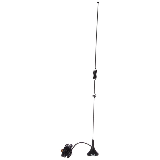 Tram 1089-SMA Scanner Mini-Magnet Antenna VHF/UHF/800MHz-1, 300MHz with SMA-Male Connector, 16.25in. x 3.25in. x 1.25in., Black