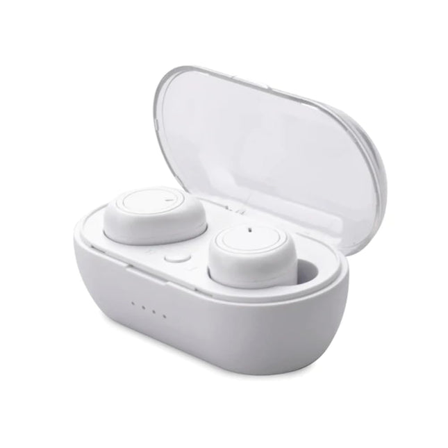 AT&T T10-WHT in-Ear True Wireless Stereo Bluetooth Mini Earbuds with Microphone (White)