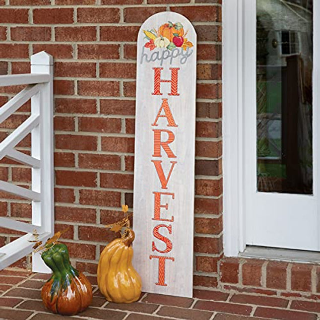 happy harvest Porch Sign