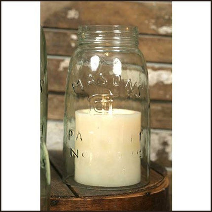 Colonial Tin Works Mason Jar Cloche - Quart Size, Clear,