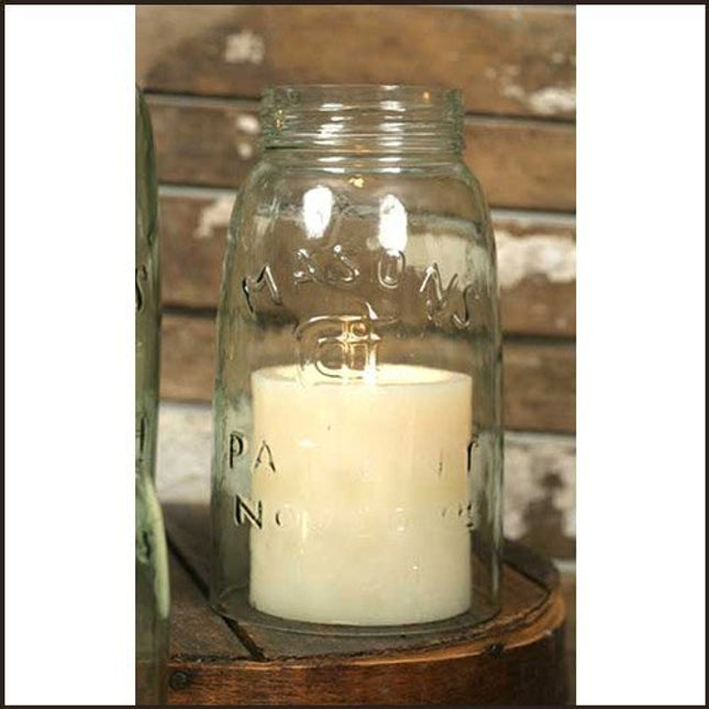 Colonial Tin Works Mason Jar Cloche - Quart Size, Clear,