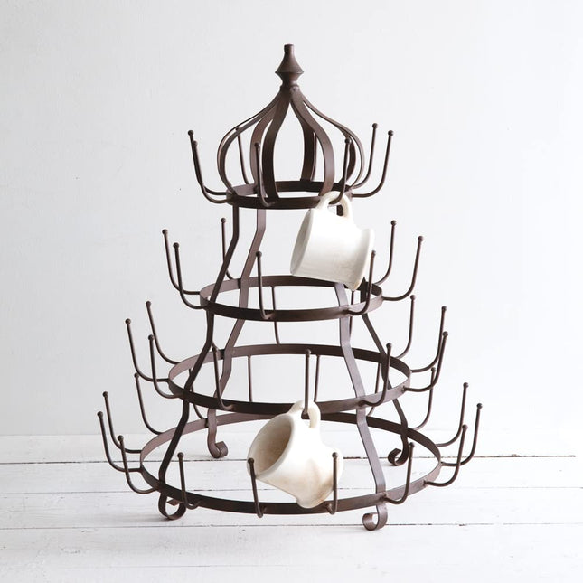 CTW790163 Rustic Crown Bottle Drying Rack, 24-inch Height