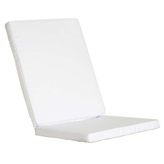 All Things Cedar TC19-2-W Folding Chair Cushions (Set of 2), White
