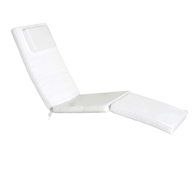 All Things Cedar TC53-W Steamer Chair Cushion, White