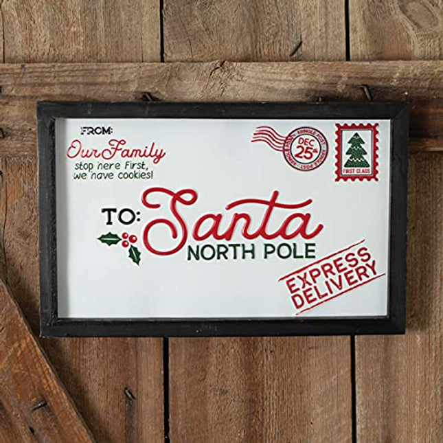 Mail To Santa Wall Sign