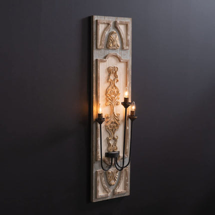 CTW Home Collection Seraphina Wall Sconce,47-inch Height, Wood, Home, Home Décor