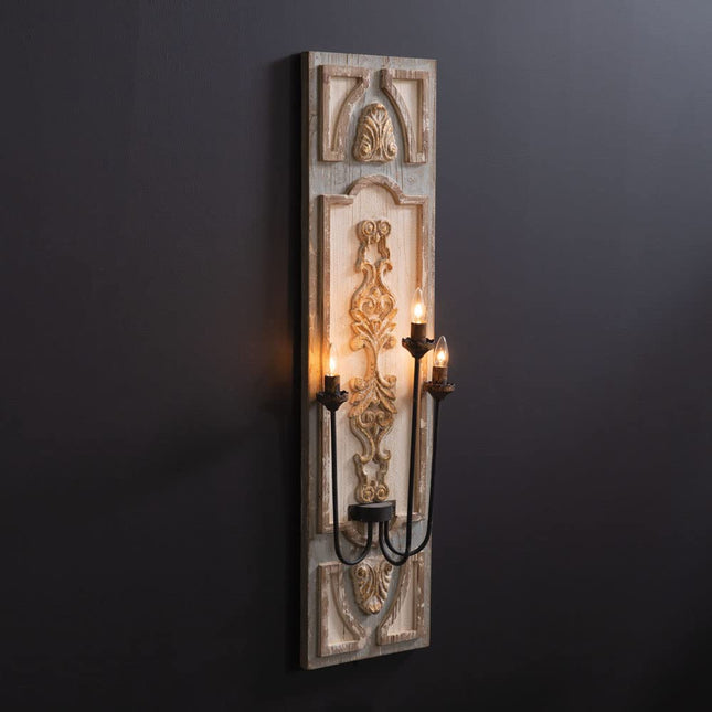 CTW Home Collection Seraphina Wall Sconce,47-inch Height, Wood, Home, Home Décor