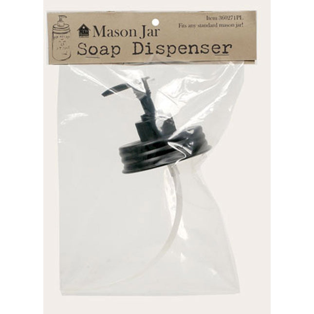 Mason Jar Soap/Lotion Dispenser Lid black
