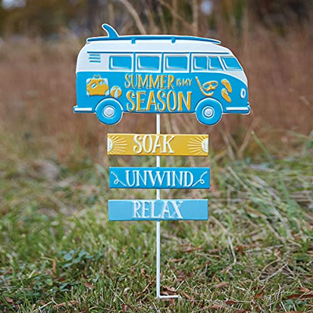 CTW Home Collection 440088 Retro Camper Van Garden Stake