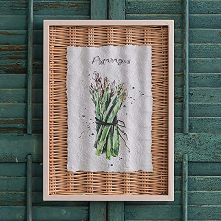 CTW Collection 770497 Framed Asparagus Basket Art
