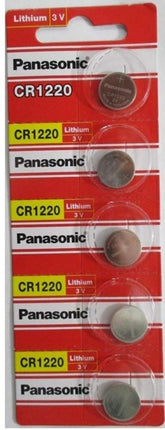 Panasonic Lithium 3V Batteries Size CR1220 (Pack of 5)