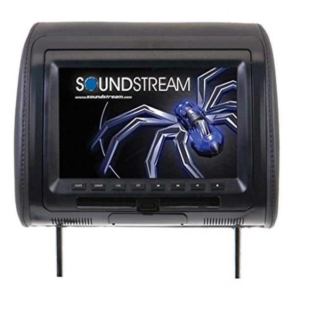 Soundstream VHD-90CC Universal Headrest with 9  LCD/DVD/3 Color Covers