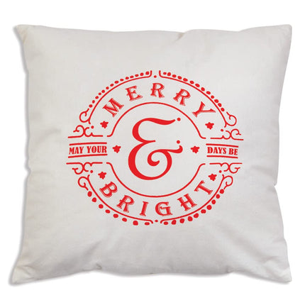 Colonial Tin Works Merry and Bright Throw Pillow, 18-inch Height