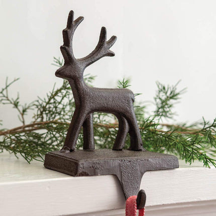 Colonial Tin Works Cast Iron Reindeer Stocking Holder