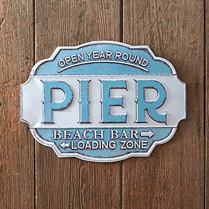 CTW Home Collection 440084 Beach Pier Wall Sign