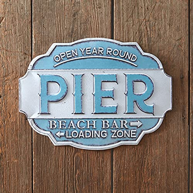 CTW Home Collection 440084 Beach Pier Wall Sign