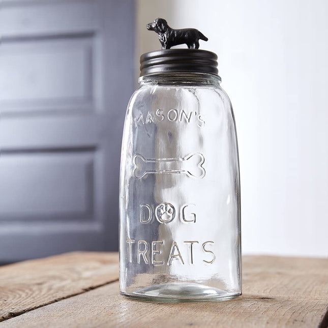 CTW Home Collection Dog Treat Mason Jar Labrador Retriever, 10.5-inch Height