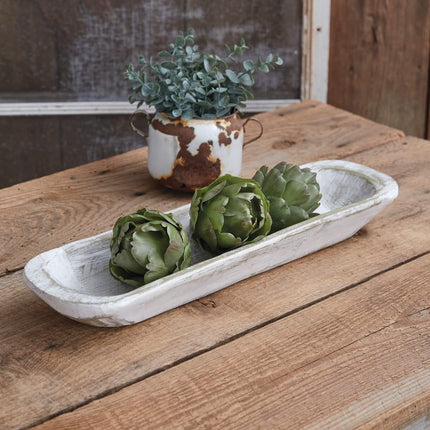 CTW Home Collection Whitewashed Baguette Bowl, 19-inch Width