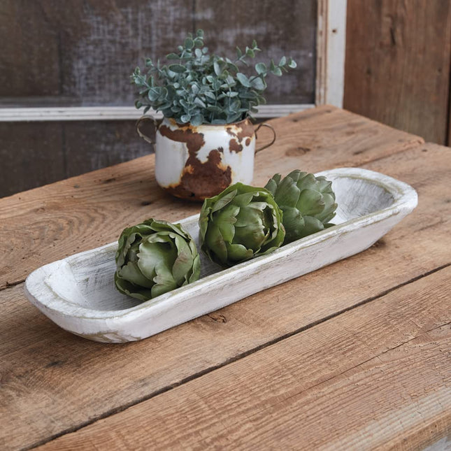 CTW Home Collection Whitewashed Baguette Bowl, 19-inch Width