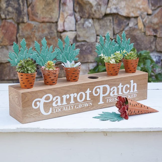 Colonial Tin Works 440213 Carrot Patch Display Box, 26-inch Width