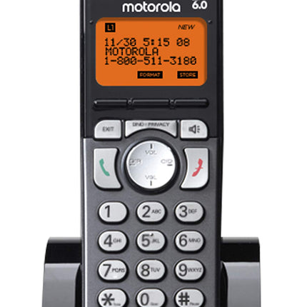 Motorola ML25055 DECT 6.0 Accessory Handset for 2-line Business Phone, Black,