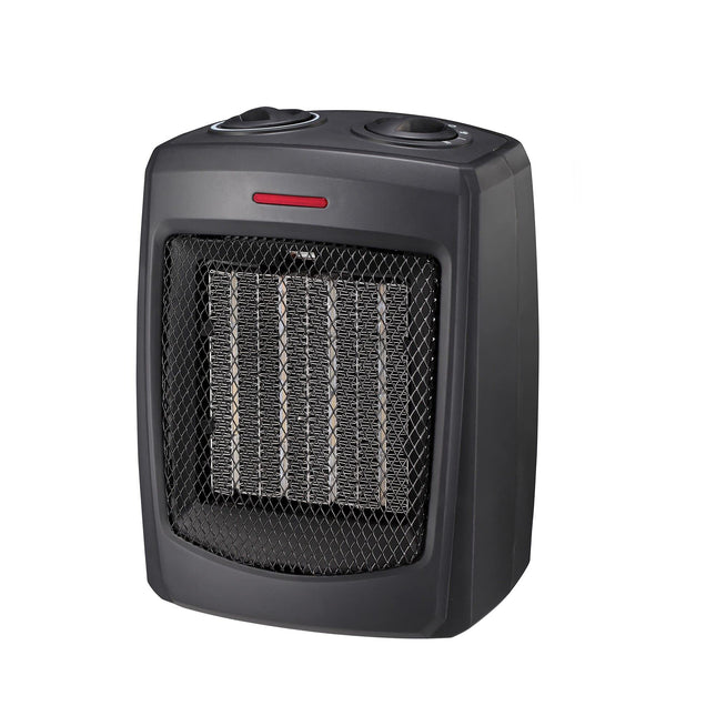 Optimus, Black Portable Ceramic Thermostat Heater, Size