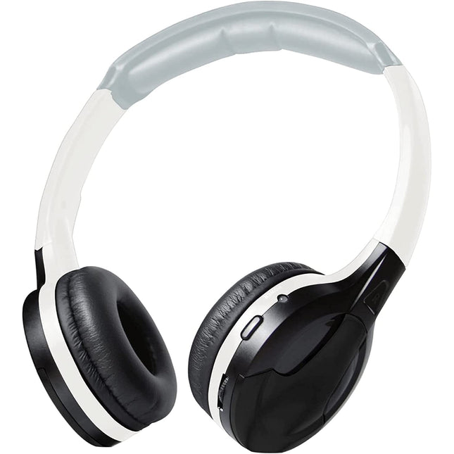 XO Vision IR630BL Universal IR Wireless Foldable Headphones - Black Wireless Bluetooth-Enabled Lightweight Portable for iPhone, Car, Kids Wireless Headphones for Universal Car Entertainment System