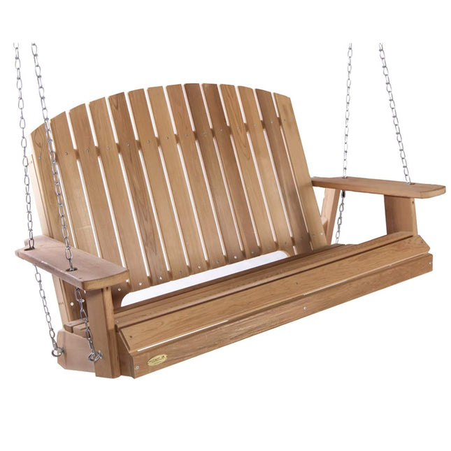 All Things Cedar PS50 Adirondack 4-ft Cedar Garden Swing