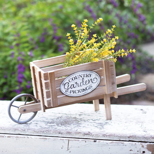 Colonial Tin Works 440207 Country Garden Decorative Wheelbarrow, 20-inch Width