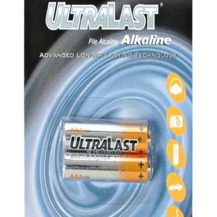 ULTRALAST ULA2AAA ULA2AAA AAA Alkaline Batteries, 2 pk