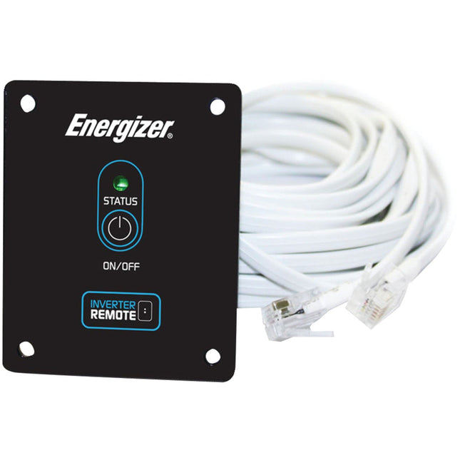 Energizer ENR100 Remote Control Switch with 20ft Cord, mountable and Compatible with EN900, EN1100, EN1500, EN2000, EN3000, EN4000 Series Power Inverters