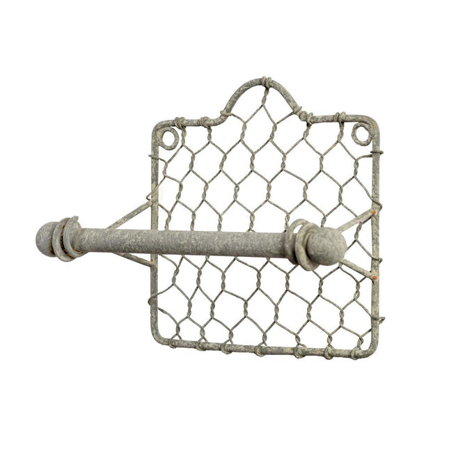 Colonial Tin Works Rustic Chicken Wire Toilet Paper Holder